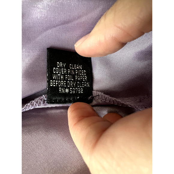 Adrianna Papell Size 8 Boutique Dress‎ Prom Purple black mesh whimsygoth y2k - Picture 7 of 13